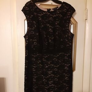 INC International Concepts black lace sz 18W